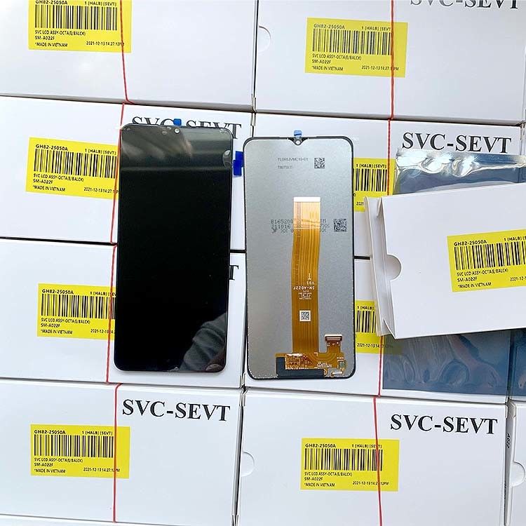 A02 LCD For  A02 Pantalla 100% মূল নতুন সার্ভিস প্যাক LCDS গ্যালাক্সি A022 পাইকারি মোবাইল ফোন স্ক্রিন প্রদর্শন