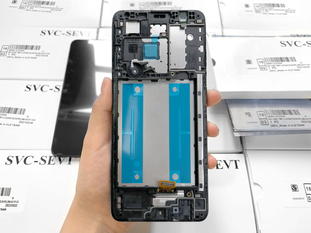 A013 LCD Display With Frame For  A013 মূল সার্ভিস প্যাক LCDS গ্যালাক্সি A01 কোর মোবাইল ফোন স্ক্রিন প্যান্টালা