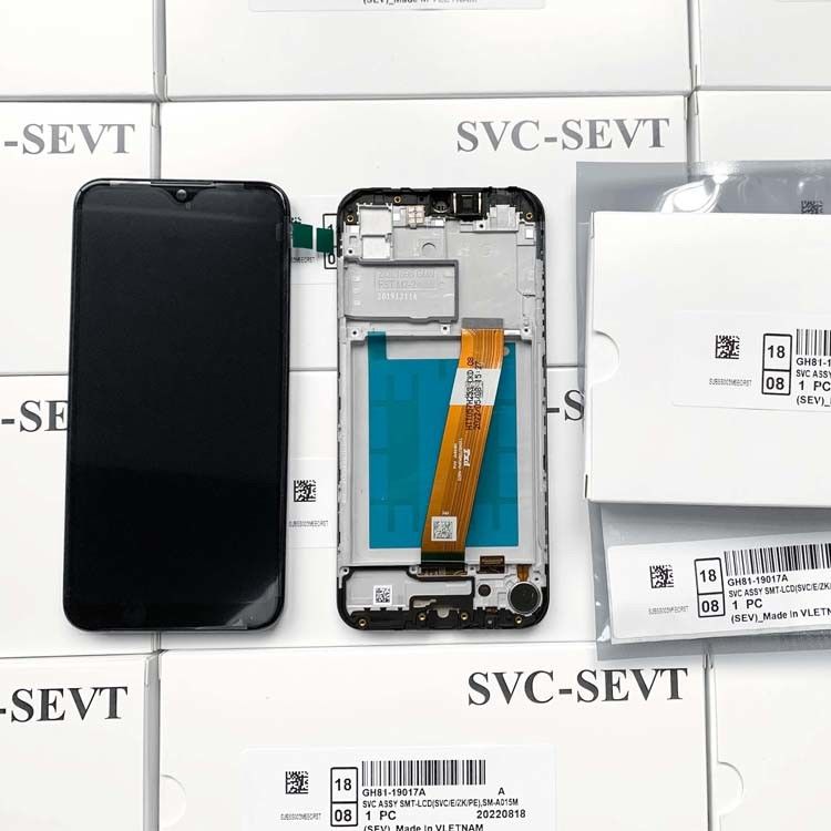 A01 এলসিডি স্ক্রিন ডিসপ্লে lcd With Frame For  A01 Wholesale Service Pack LCDS গ্যালাক্সি A105 মূল ফোন প্যান্টালা