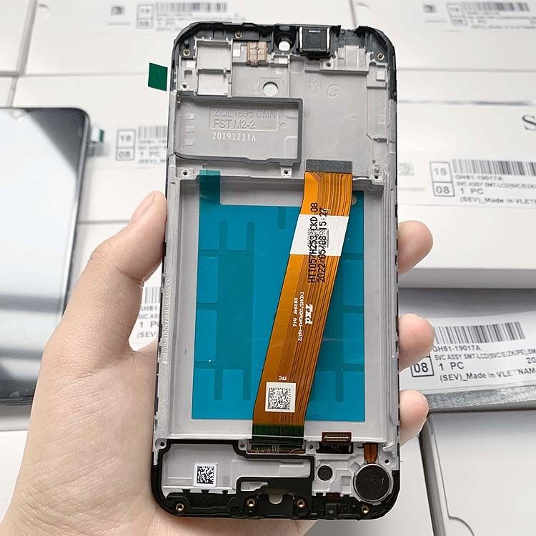 A01 এলসিডি স্ক্রিন ডিসপ্লে lcd With Frame For  A01 Wholesale Service Pack LCDS গ্যালাক্সি A105 মূল ফোন প্যান্টালা