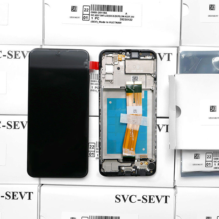 পাইকারি A02S LCD lcd With Frame For  A02S কারখানার টাচ স্ক্রিন ডিসপ্লে গ্যালাক্সি A025 সার্ভিস প্যাক LCDS প্যান্টাল