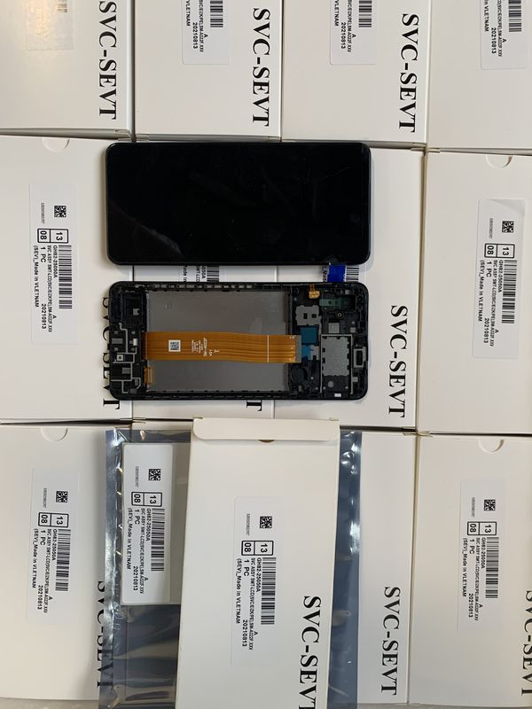 A02 LCD Display With Frame For  A022 মূল টাচ স্ক্রিন ডিজিটাইজার প্যান্টালা গ্যালাক্সি A02 সার্ভিস প্যাক LCDS