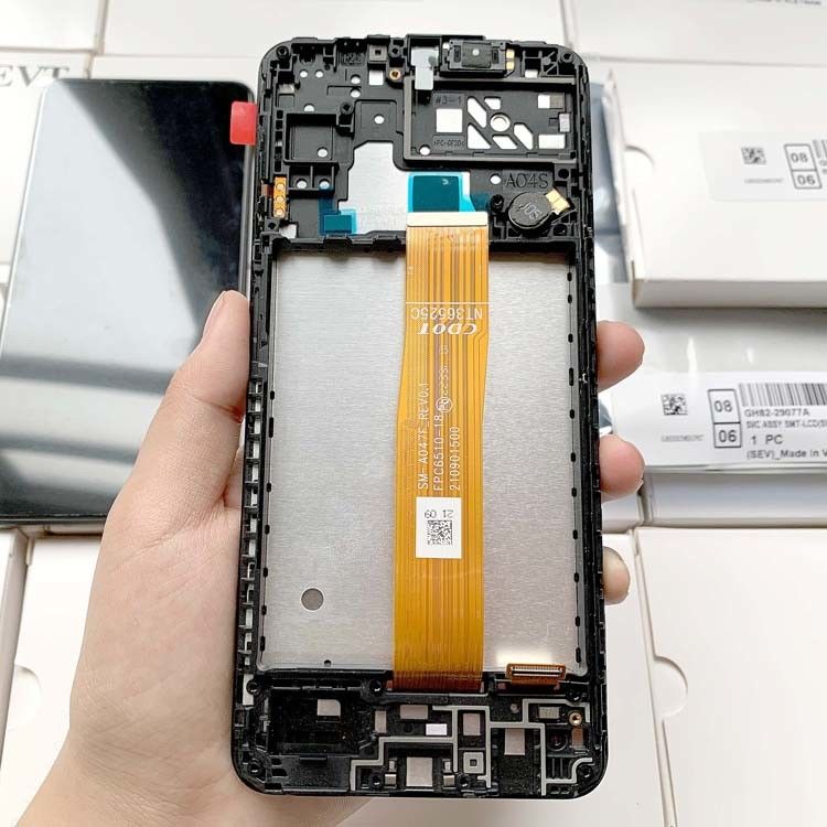 A04S LCD Lcd With Frame For  a04s মূল সার্ভিস প্যাক এলসিডিএস গ্যালাক্সি A047 মোবাইল ফোন স্ক্রিন ডিসপ্লে প্যান্টালা
