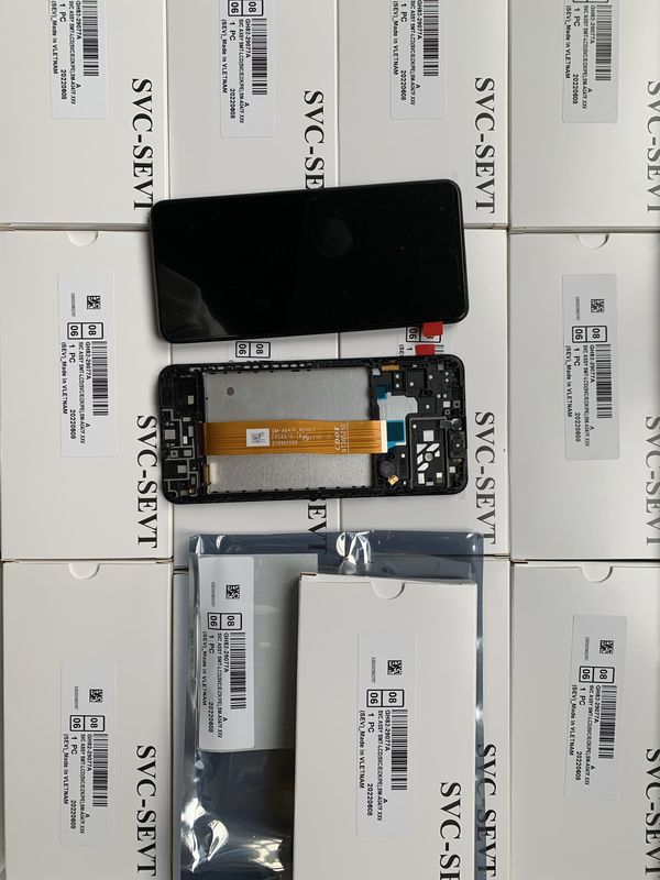 A04S LCD Lcd With Frame For  a04s মূল সার্ভিস প্যাক এলসিডিএস গ্যালাক্সি A047 মোবাইল ফোন স্ক্রিন ডিসপ্লে প্যান্টালা