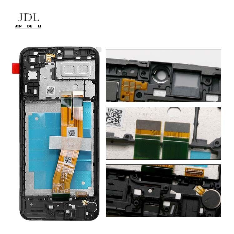 A04E LCD With Frame For  a04e মূল নতুন সার্ভিস প্যাক LCDS ডিসপ্লে গ্যালাক্সি A04E মোবাইল ফোন স্ক্রিন প্যান্টালা