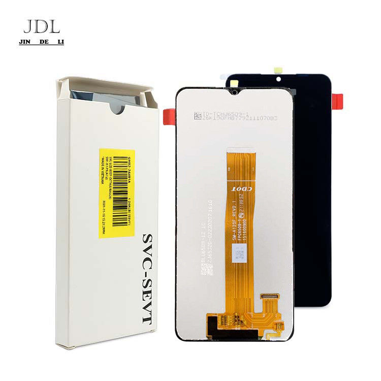 কালো A12 এলসিডি মোবাইল ডিসপ্লে প্রতিস্থাপন EMS FEDEX UPS DHL TNT দ্বারা শিপিং