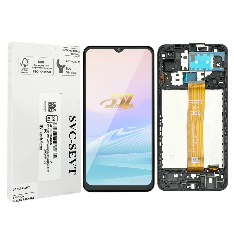 A127 lcd With Frame For  a127 মূল নতুন সার্ভিস প্যাক মোবাইল স্ক্রিন ডিসপ্লে গ্যালাক্সি A12 নাচো টাচ প্যান্টালা