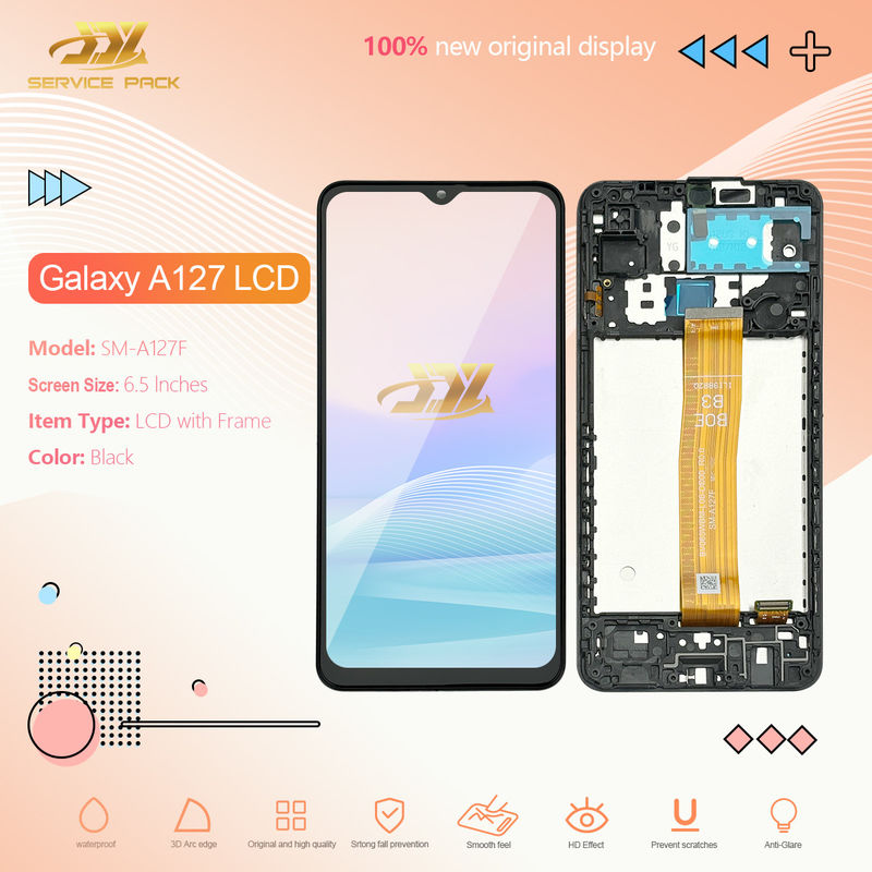 A127 lcd With Frame For  a127 মূল নতুন সার্ভিস প্যাক মোবাইল স্ক্রিন ডিসপ্লে গ্যালাক্সি A12 নাচো টাচ প্যান্টালা