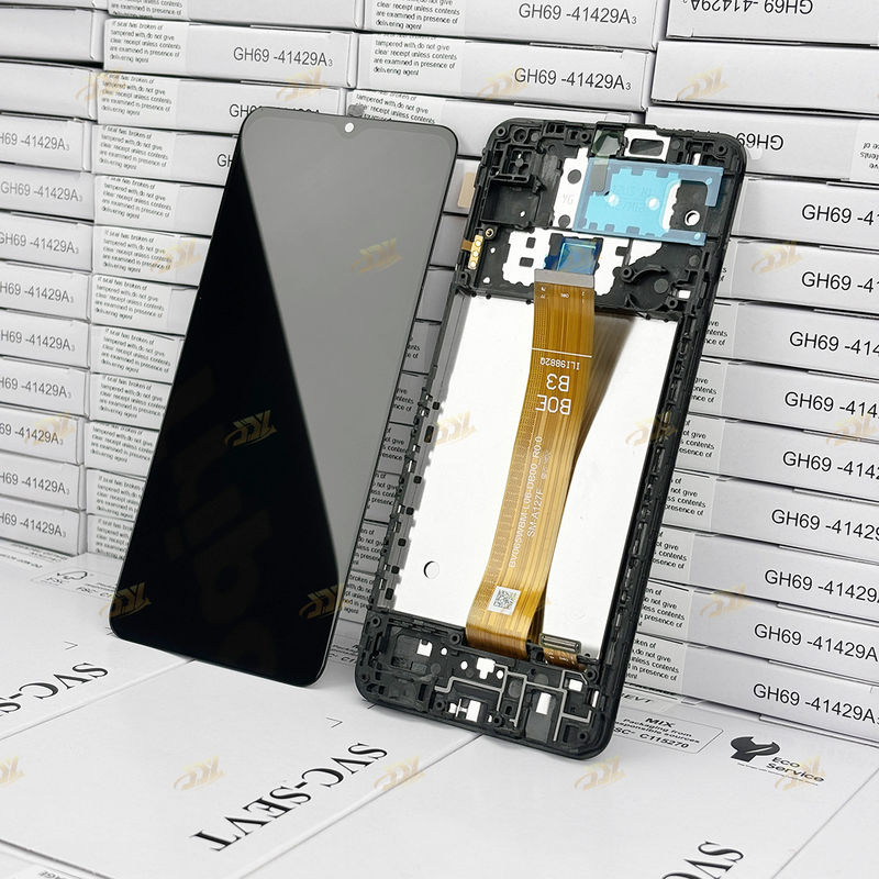 A127 lcd With Frame For  a127 মূল নতুন সার্ভিস প্যাক মোবাইল স্ক্রিন ডিসপ্লে গ্যালাক্সি A12 নাচো টাচ প্যান্টালা